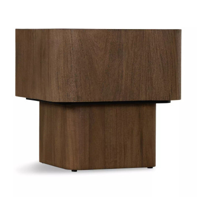 Four Hands Blanco End Table - Warm Umber Burl