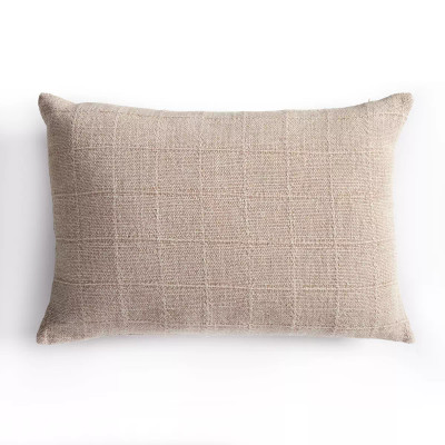 Four Hands Block Linen Pillow - 14"X20"