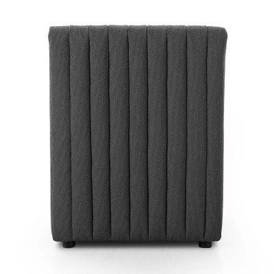 Four Hands BYO: Augustine Dining Banquette - Chair - Fiqa Boucle Charcoal