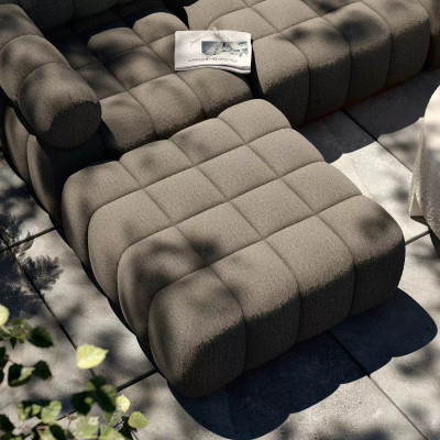 Four Hands BYO: Roma Outdoor Sectional - Ottoman - Alessi Fawn