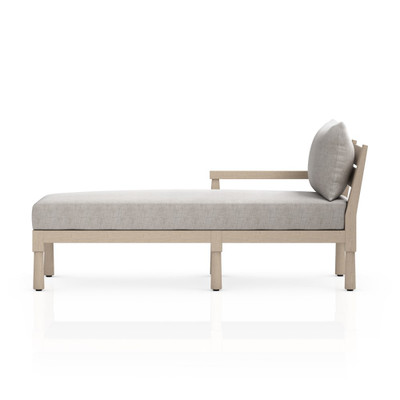 Four Hands BYO: Waller Outdoor Sectional - Washed Brown - Stone Grey - LAF Chaise (Closeout)