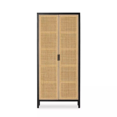 Four Hands Caprice Tall Cabinet - Black Wash Mango