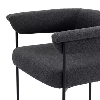 Four Hands Carrie Dining Chair - Fiqa Boucle Slate