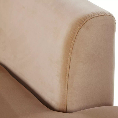 Four Hands Deandra Tete A Tete Chaise - Surrey Camel