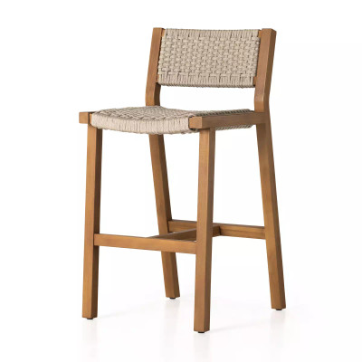 Four Hands Delano Outdoor Bar Stool - Natural Teak