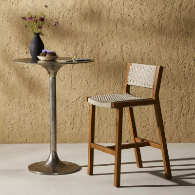 Four Hands Delano Outdoor Bar Stool - Natural Teak