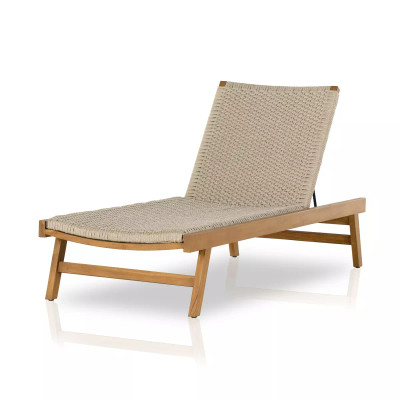 Four Hands Delano Outdoor Chaise - Natural Teak