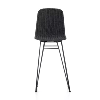 Four Hands Dema Outdoor Swivel Bar Stool - Dark Grey