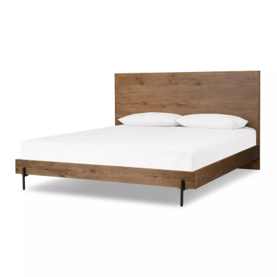 Four Hands Eaton Bed - King - Amber Oak Resin