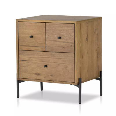 Four Hands Eaton Nightstand - Amber Oak Resin