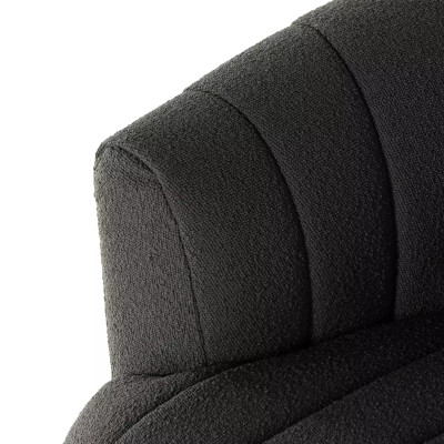 Four Hands Elliana Swivel Chair - Fiqa Boucle Charcoal