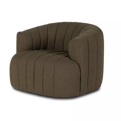 Four Hands Elliana Swivel Chair - Fiqa Boucle Olive