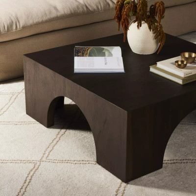 Four Hands Fausto Coffee Table - Smoked Guanacaste