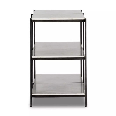 Four Hands Felix Large Console Table - Grey W/Clear Powder Coat