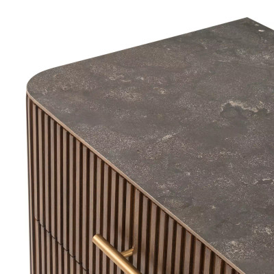 Four Hands Fletcher Large Nightstand - Terra Brown Oak