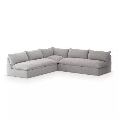 Four Hands Grant Outdoor 3 - Piece Sectional - Faye Ash