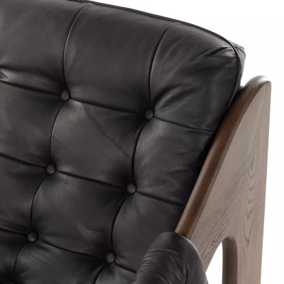 Four Hands Halston Chair - Heirloom Black