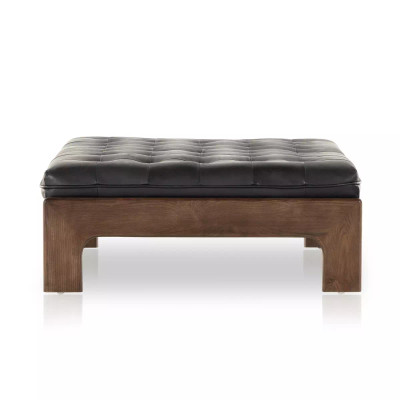 Four Hands Halston Cocktail Ottoman - Heirloom Black