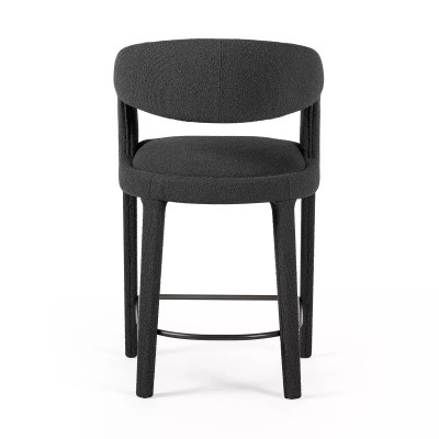 Four Hands Hawkins Counter Stool - Fiqa Boucle Charcoal