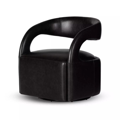 Four Hands Hawkins Swivel Chair - Sonoma Black