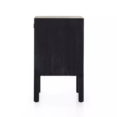 Four Hands Isador Bar Cabinet - Black Wash Poplar