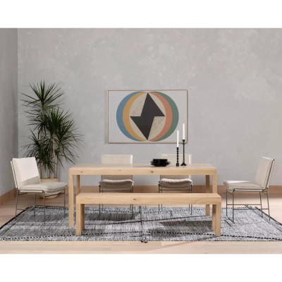 Four Hands Isador Dining Table - Dry Wash Polar - 78"