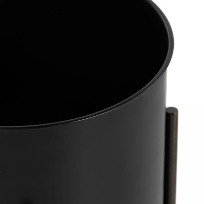 Four Hands Jed Planter - Small - Iron Matte Black