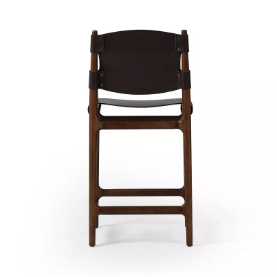 Four Hands Joan Counter Stool - Espresso Leather Blend (Closeout)