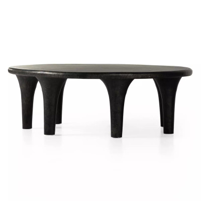 Four Hands Kelden Coffee Table - Raw Black