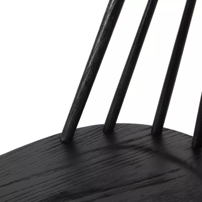 Four Hands Lewis Windsor Chair - Black Oak