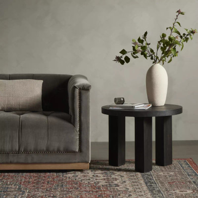 Four Hands Mesa End Table - Ebony Parawood