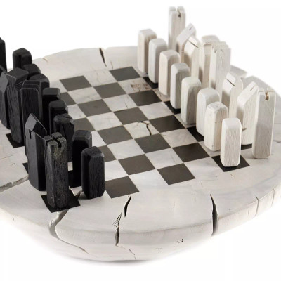 Four Hands Modern Chess Set - Ivory