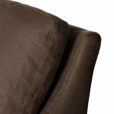 Four Hands Monette Slipcover Swivel Chair - Brussels Coffee