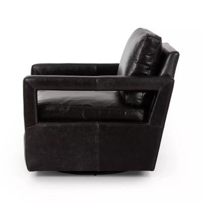 Four Hands Olson Swivel Chair - Sonoma Black