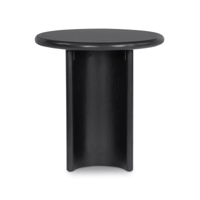 Four Hands Paden End Table - Aged Black Acacia