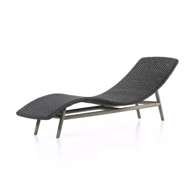 Four Hands Portia Outdoor Chaise - Vintage Coal