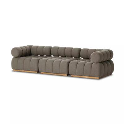 Four Hands Roma Outdoor 3 - Piece Sectional - Alessi Fawn - Sofa