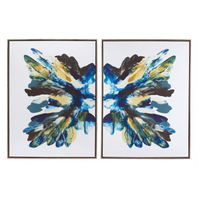 Four Hands Rorschach Aura Diptych by Orfeo Quagliata - 40"X30"