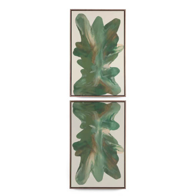 Four Hands Rorschach Forrest Diptych by Orfeo Quagliata