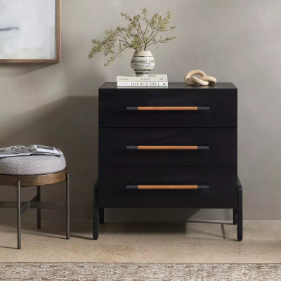 Four Hands Rosedale 3 Drawer Dresser - Ebony Oak