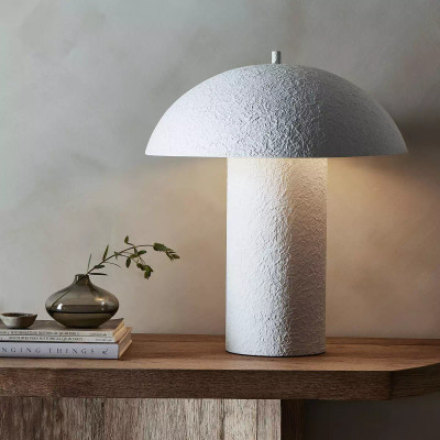Four Hands Santorini Table Lamp - Matte White Plaster
