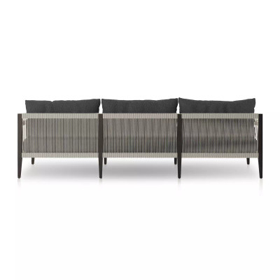 Four Hands Sherwood Outdoor Sofa, Bronze - 93" - Fiqa Boucle Slate