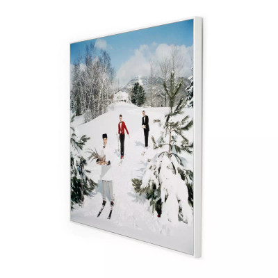 Four Hands Skiing Waiters by Slim Aarons - 24"X24"