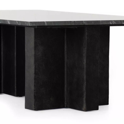 Four Hands Terrell Coffee Table - Black Marble