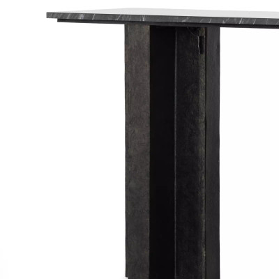 Four Hands Terrell Console Table - Black Marble