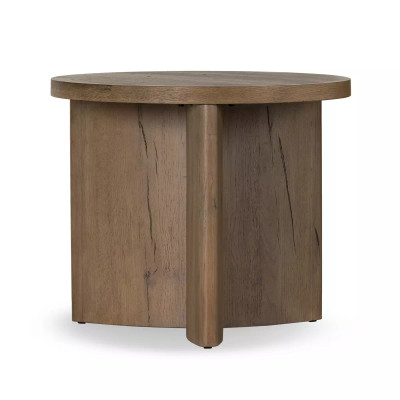 Four Hands Toli End Table - Rustic Grey Veneer - Rustic Grey Veneer