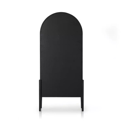 Four Hands Tolle Cabinet - Drifted Matte Black Solid