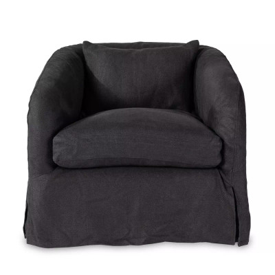 Four Hands Topanga Slipcover Swivel Chair - Flanders Navy