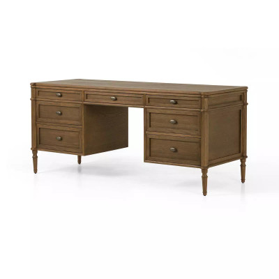 Four Hands Toulouse Executive Desk - Toasted Oak