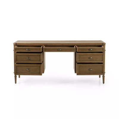 Four Hands Toulouse Executive Desk - Toasted Oak